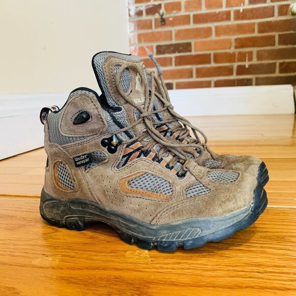 Vasque Breeze Mid Waterproof Boots Size 4 Youth Brown Leather Hiking - Picture 1 of 13